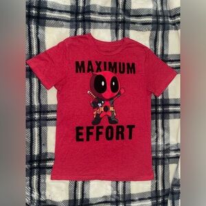 Marvel Red Deadpool Unisex Men Women T-Shirt